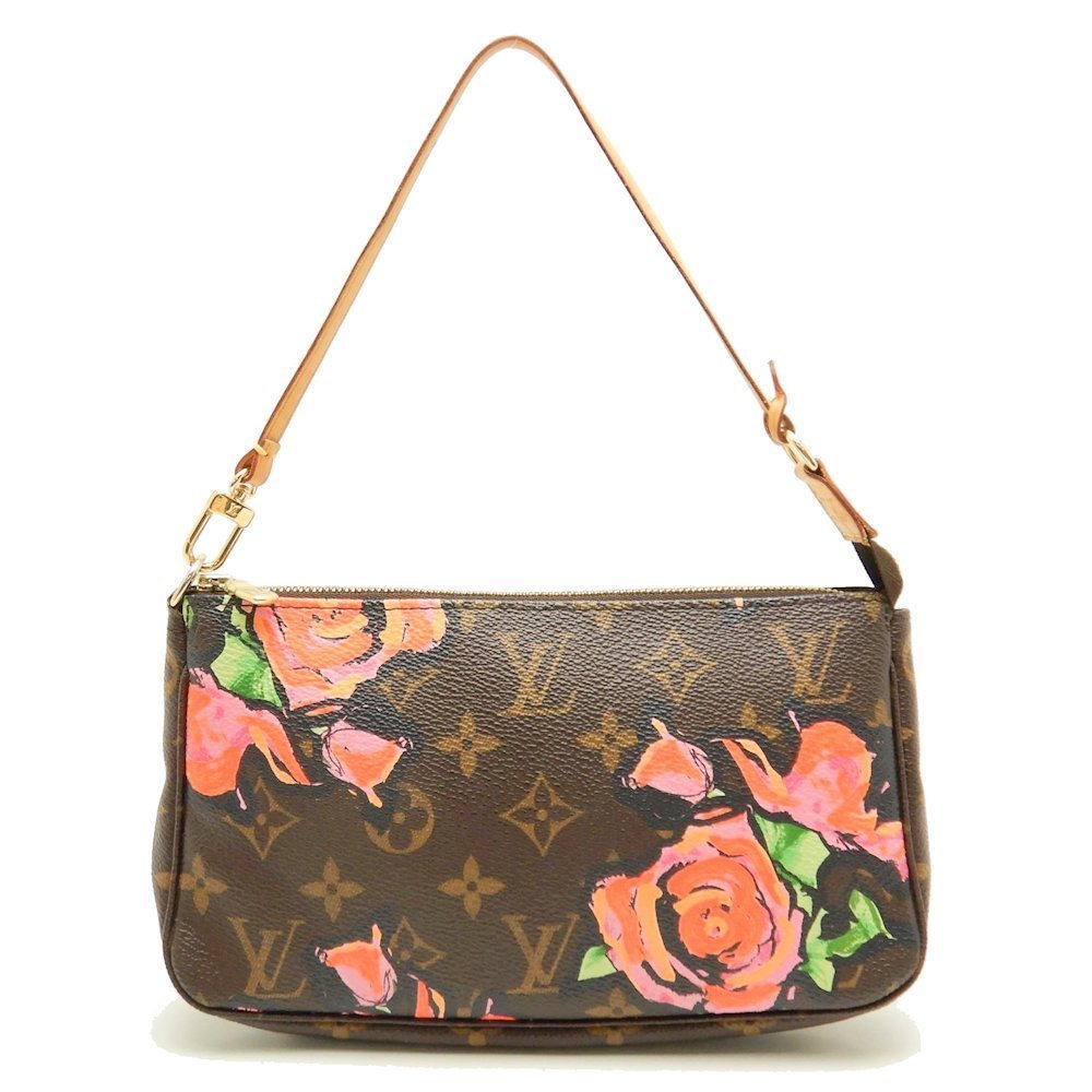 Louis Vuitton Monogram Rose Pochette Accessoire Brown Accessory Pouch